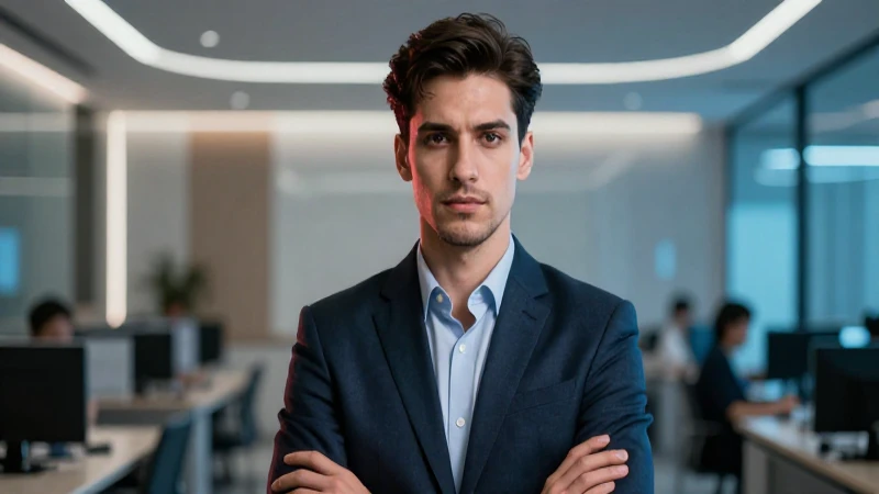 Retrato profesional de joven con estilo dramático