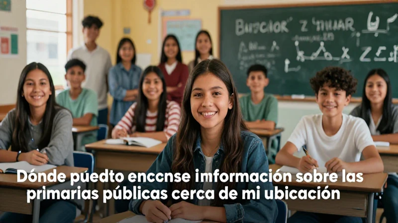 Encuentra escuelas públicas primarias cerca de ti