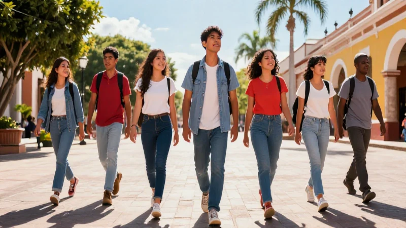 Estudiantes mexicanos hacia un futuro brillante y próspero