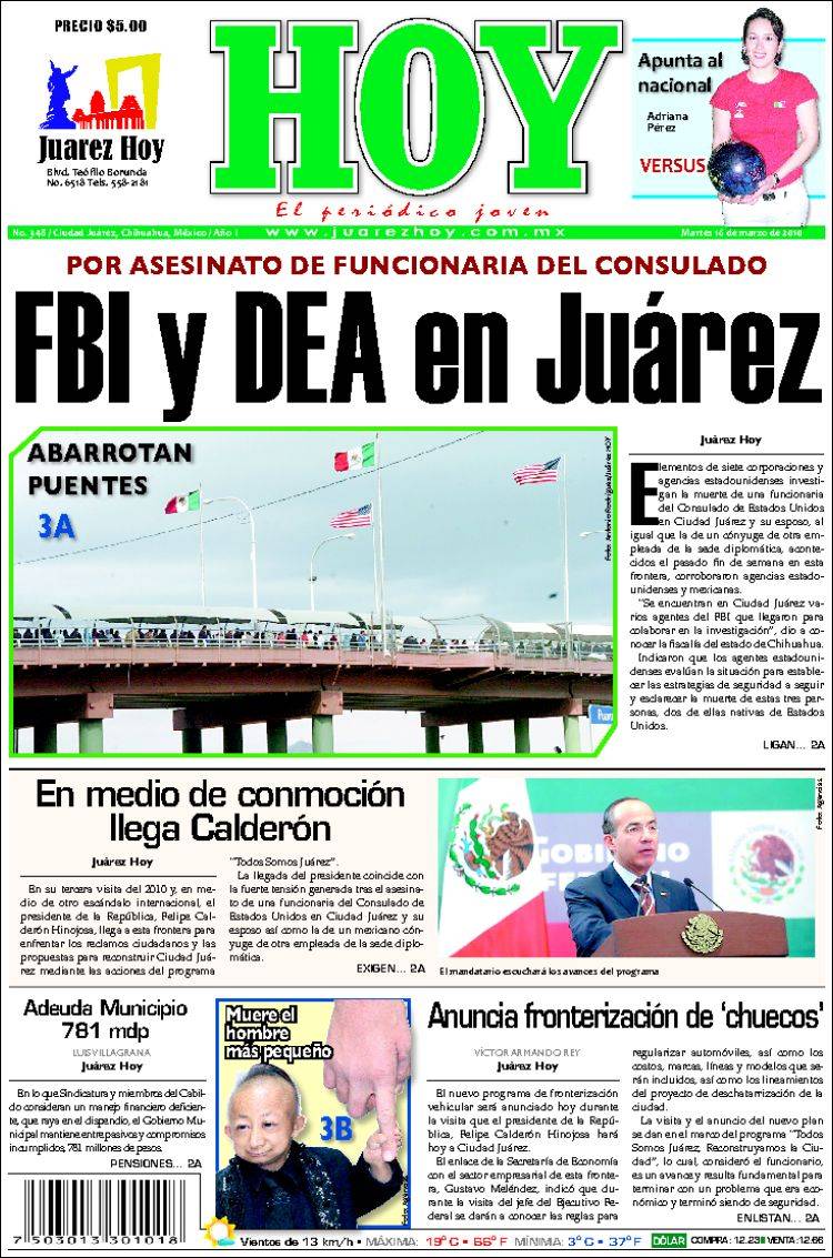 Encuentra las últimas noticias de Ciudad Juárez en línea