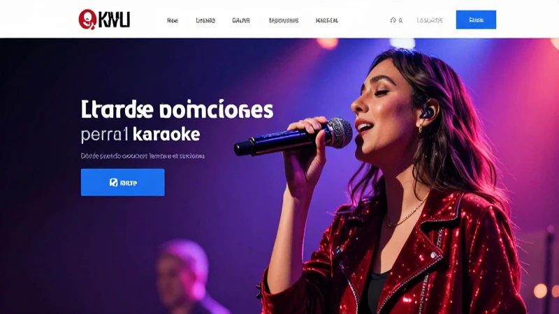 Letras de karaoke disponibles en el sitio