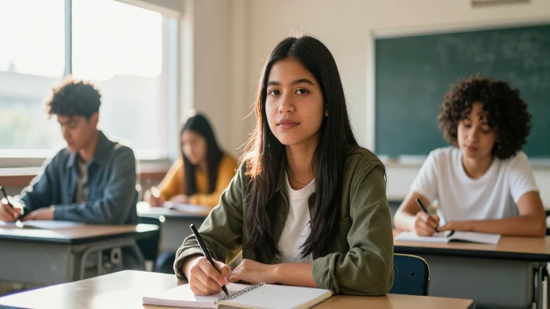 Joven mexicano motivado estudiando para el éxito