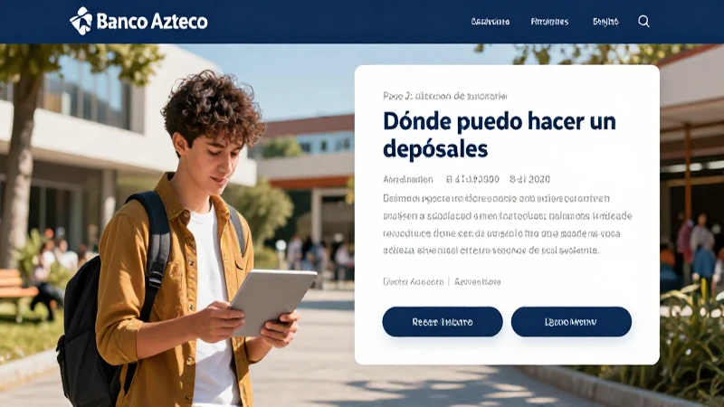 Busca dónde hacer depósitos en Banco Azteca