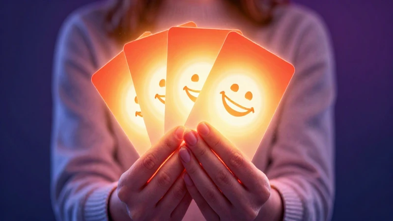 El bienestar se logra con tarjetas felices y vibrantes