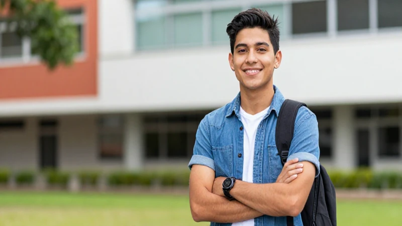 Joven mexicano listo para oportunidades educativas