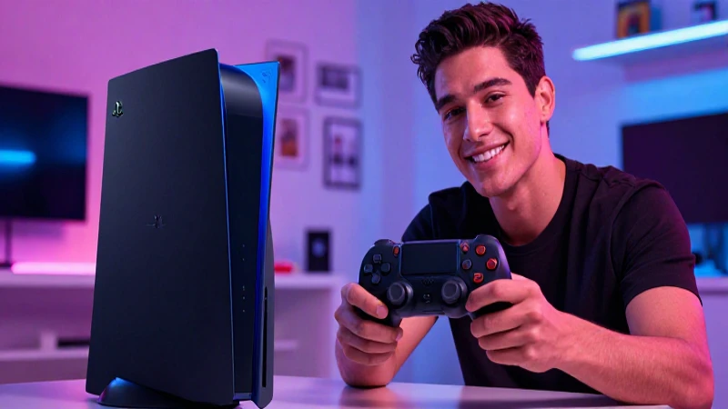 Joven mexicano con PS4 en foto promocional