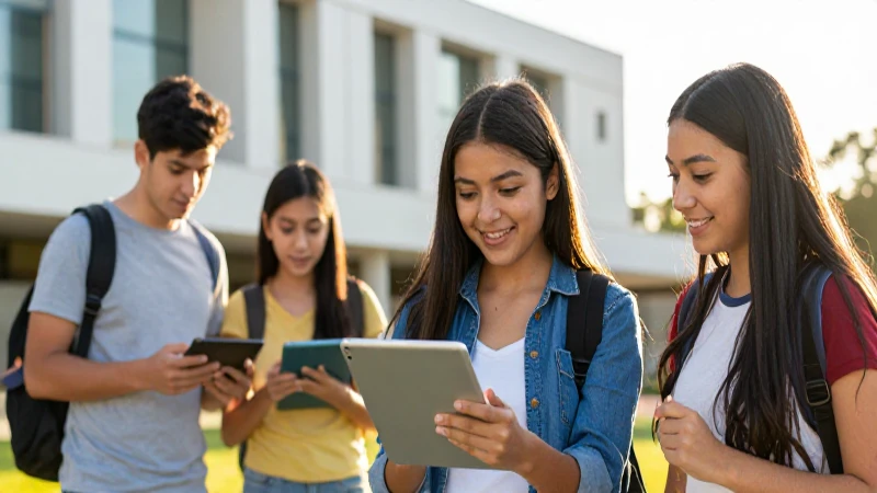 Joven estudiante mexicano en campus moderno