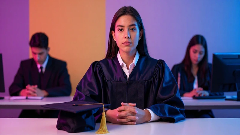Estudiante mexicano brillante simboliza éxito académico