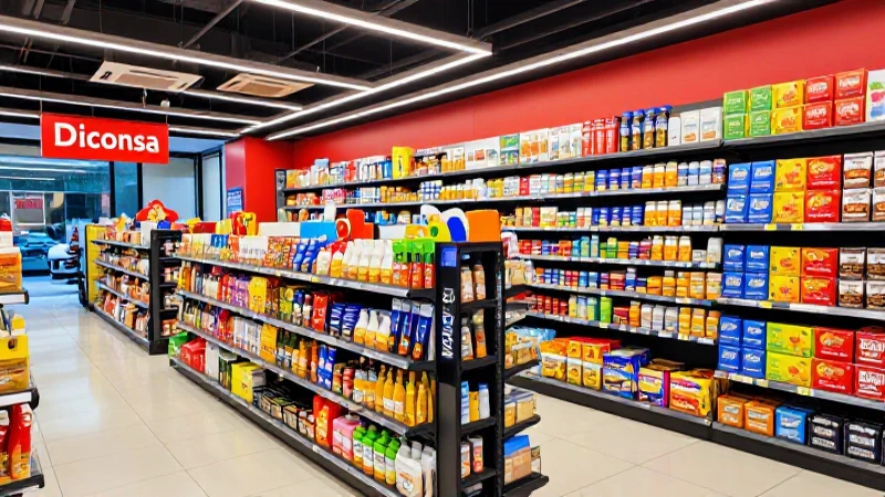 Diconsas venden productos en tiendas modernas