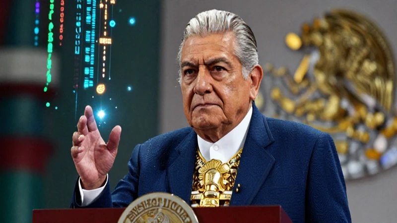 Benito Juárez moderno con flujos digitales