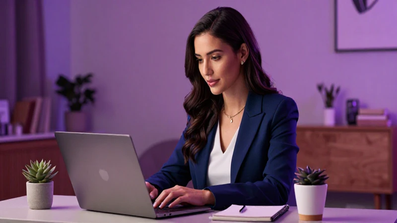 Mujer Latina equilibra éxito profesional y vida familiar