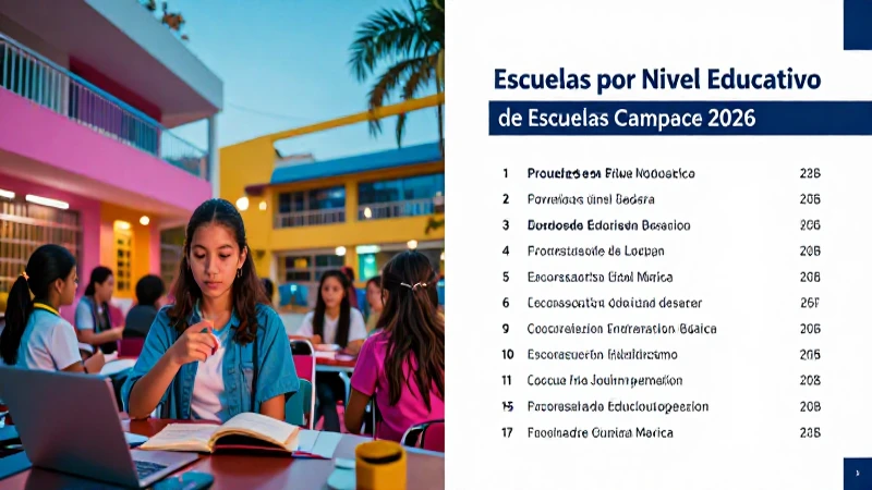 Escuelas Campeche 2026: Élite en educación básica