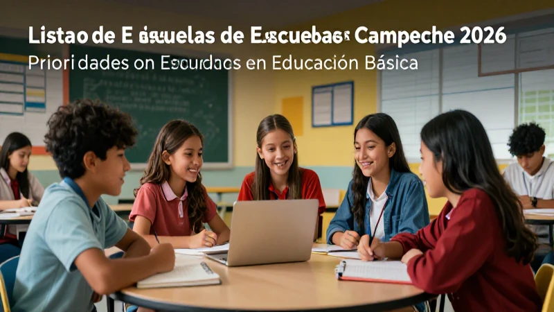 Consulta el listado de escuelas de Campeche 2026