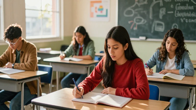 Estudiantes mexicanos exitosos en aula luminosa
