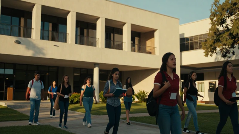 Vida universitaria mexicana con luz cinematográfica