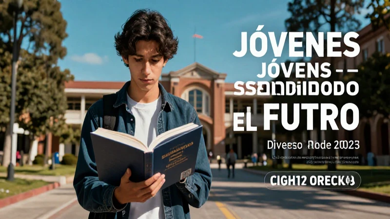 Estudiante victorioso con beca universitaria mexicana