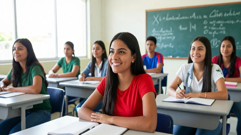 Estudiantes felices logran éxito académico con estilo