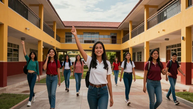Estudiantes mexicanos triunfan en campus moderno