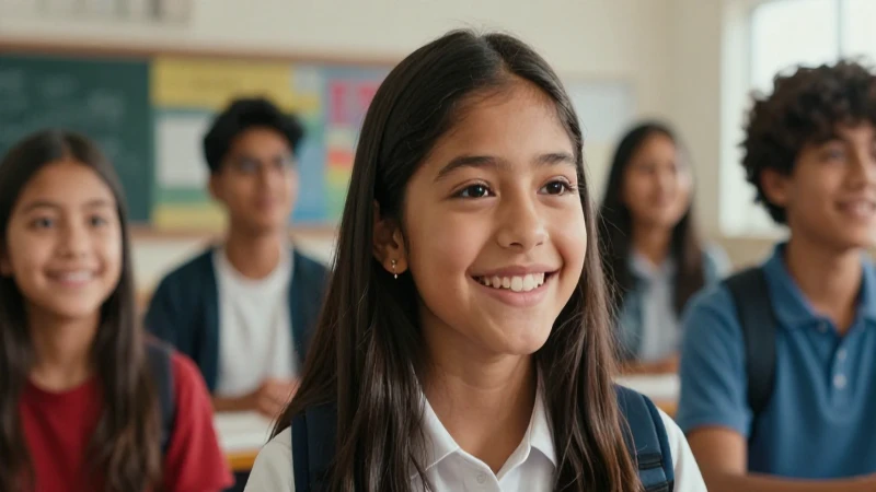 Estudiante mexicano sonriente, símbolo de éxito académico