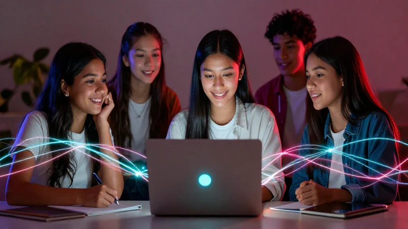 Estudiante mexicano conectado con diseño profesional