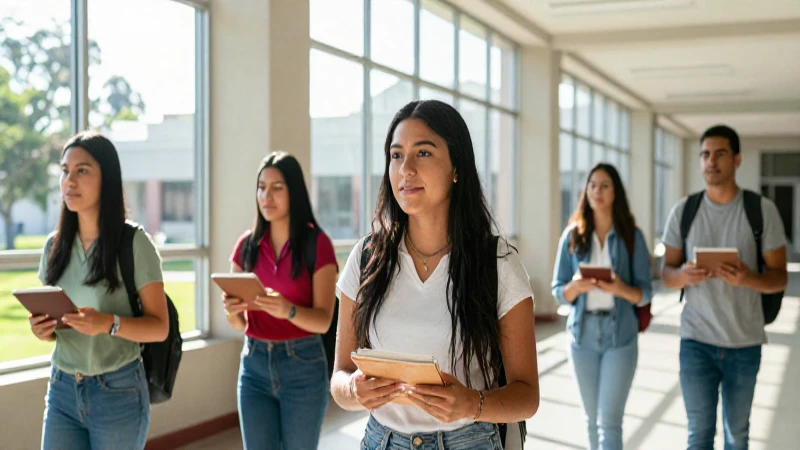 Estudiantes mexicanos modernos capturan el progreso