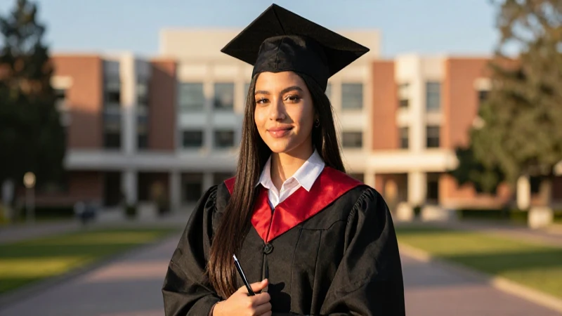 Retrato épico de estudiante mexicano universitario exitoso
