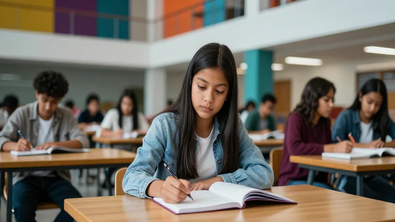Estudiante mexicano moderno en campus universitario