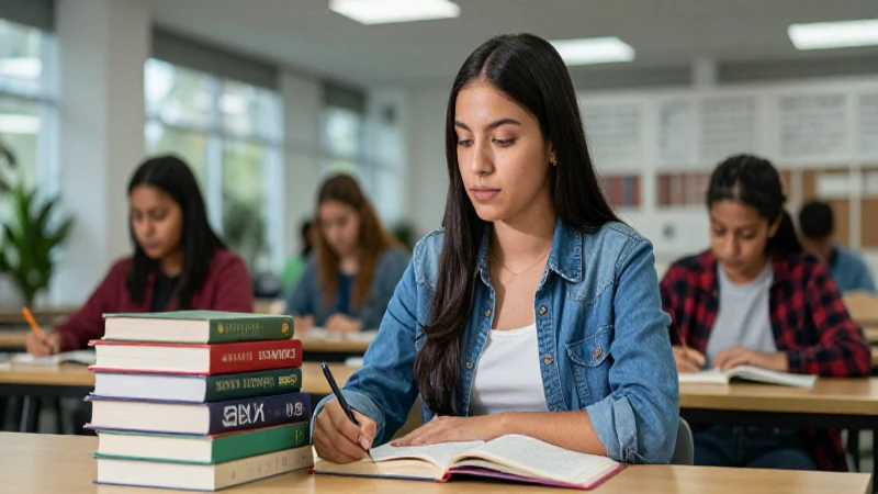 Estudiante mexicano exitoso en entorno universitario