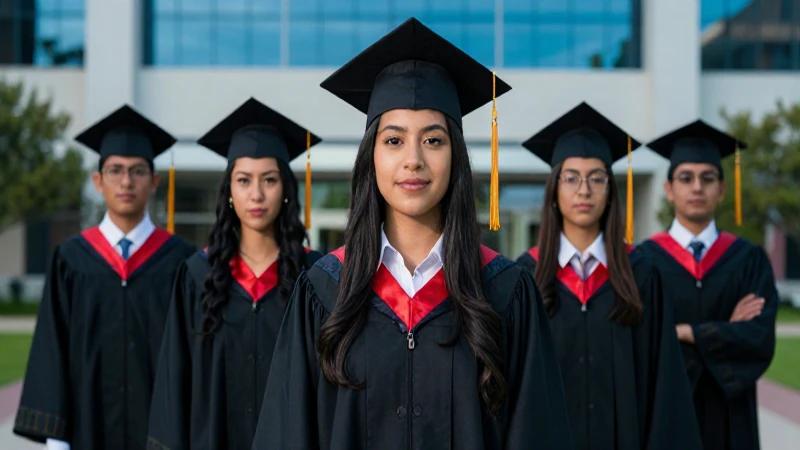 Joven mexicano graduándose, foto profesional y detallada