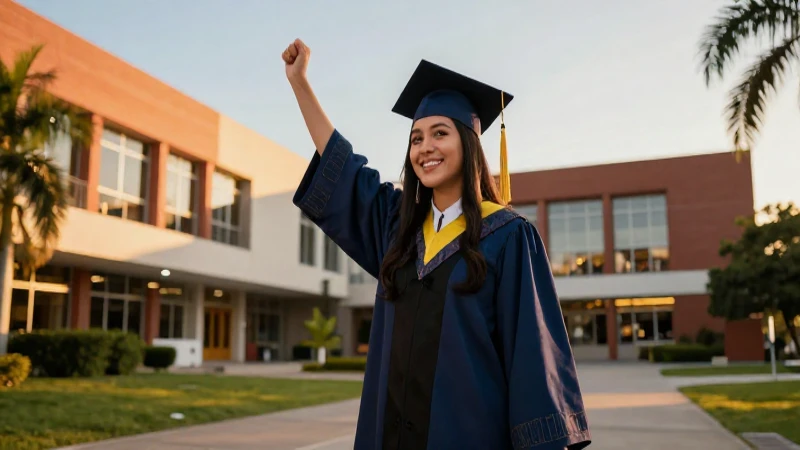 Graduación mexicana vibrante con estilo cinematográfico