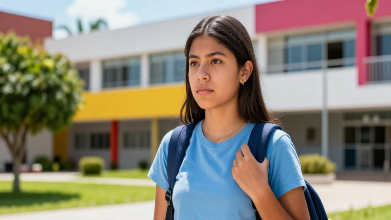 Estudiante mexicano enfocado en metas académicas