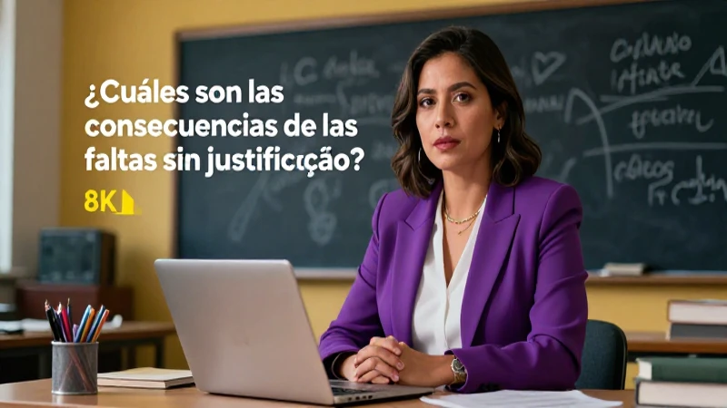Consecuencias de faltas injustificadas de profesores