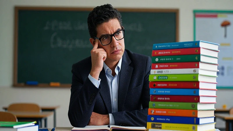 Educador mexicano moderno en ambiente dramático