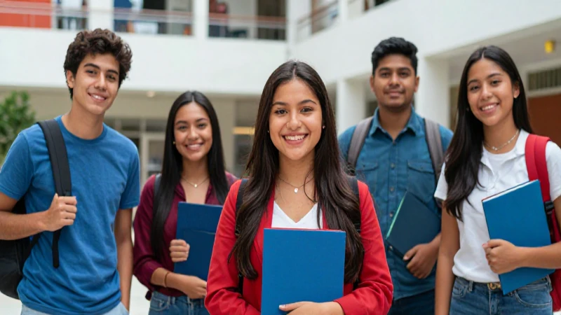 Estudiantes mexicanos celebran el éxito académico en el campus