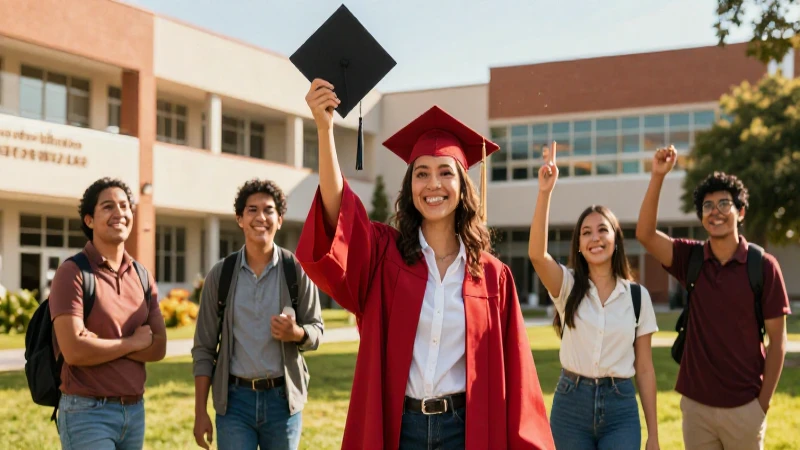 Estudiante mexicano celebra éxito universitario
