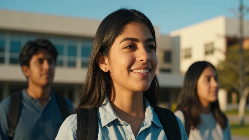 Retrato cinematográfico de estudiante mexicano