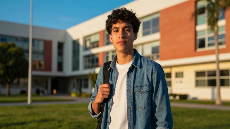 Estudiante mexicano brillante con éxito