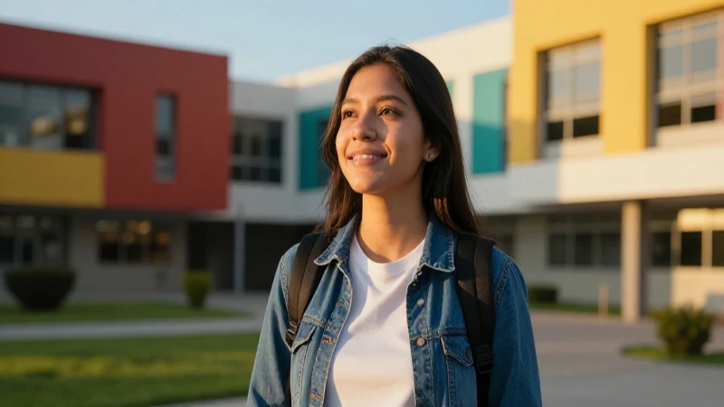 Joven estudiante mexicano con gran esperanza