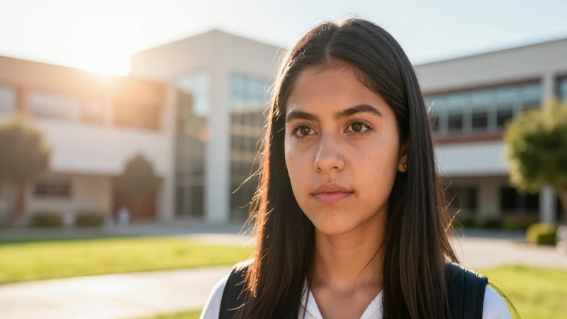 Retrato cinematográfico de estudiante mexicano