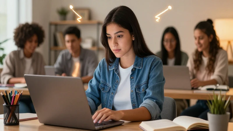 Joven mexicano estudia con optimismo y luz