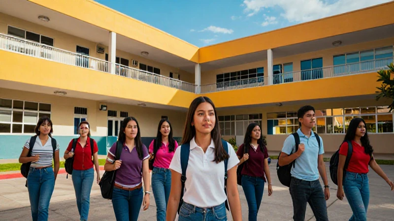 Futuro educativo mexicano moderno e inspirador