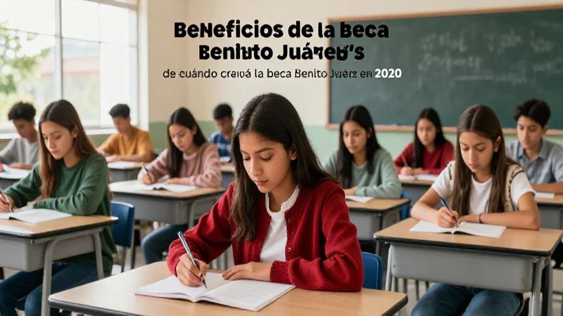 Beneficios y fechas de la beca Juárez