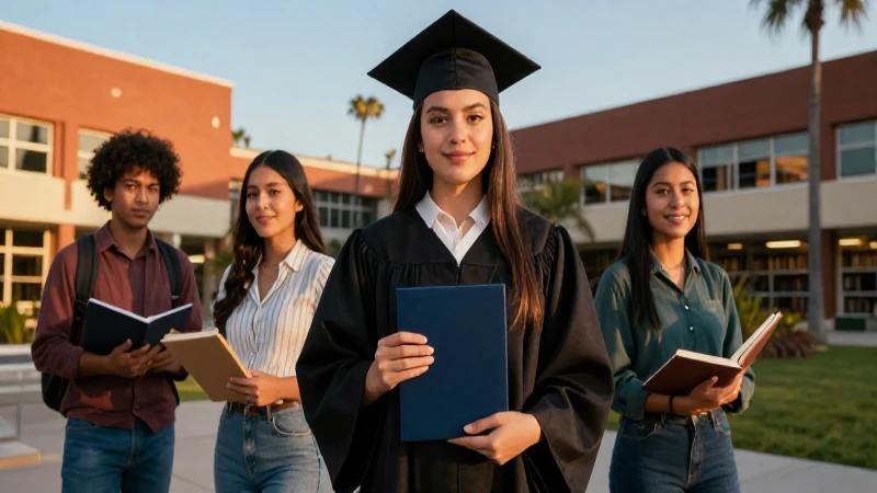 Estudiante mexicano celebra logro en biblioteca moderna