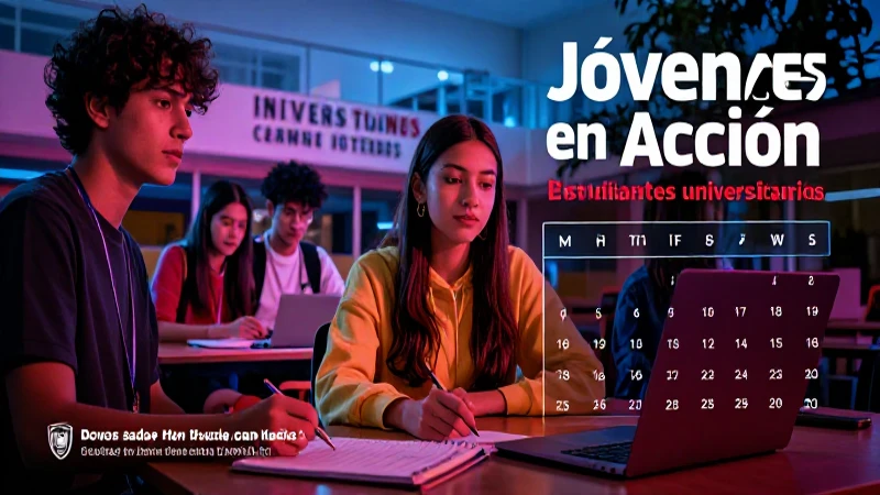 Fechas de pago Jóvenes en Acción universitarios