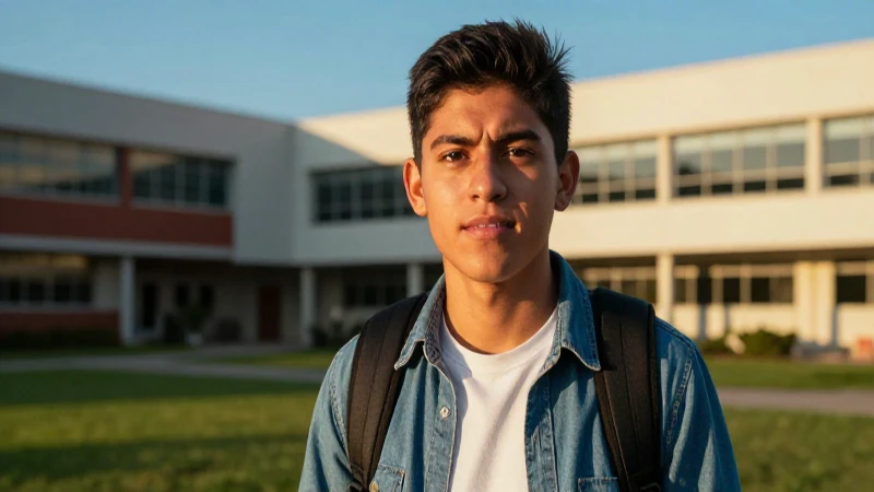 Retrato profesional de estudiante mexicano determinado