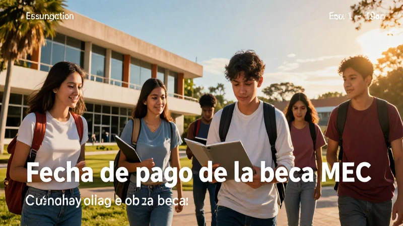 Imagen llamativa de beca MEC y éxito académico