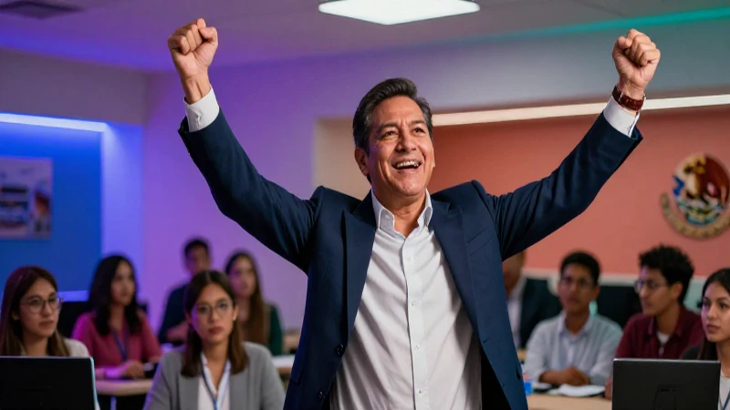 Maestro mexicano exitoso en aula moderna
