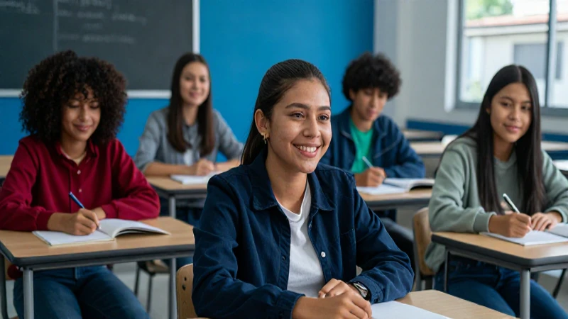 Estudiantes mexicanos disfrutan su educación moderna