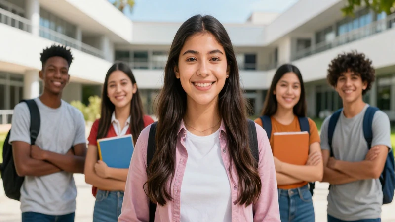 Arte digital de estudiante mexicano sonriente