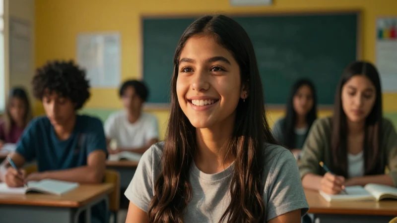 Estudiante mexicano con ambiente cinematográfico
